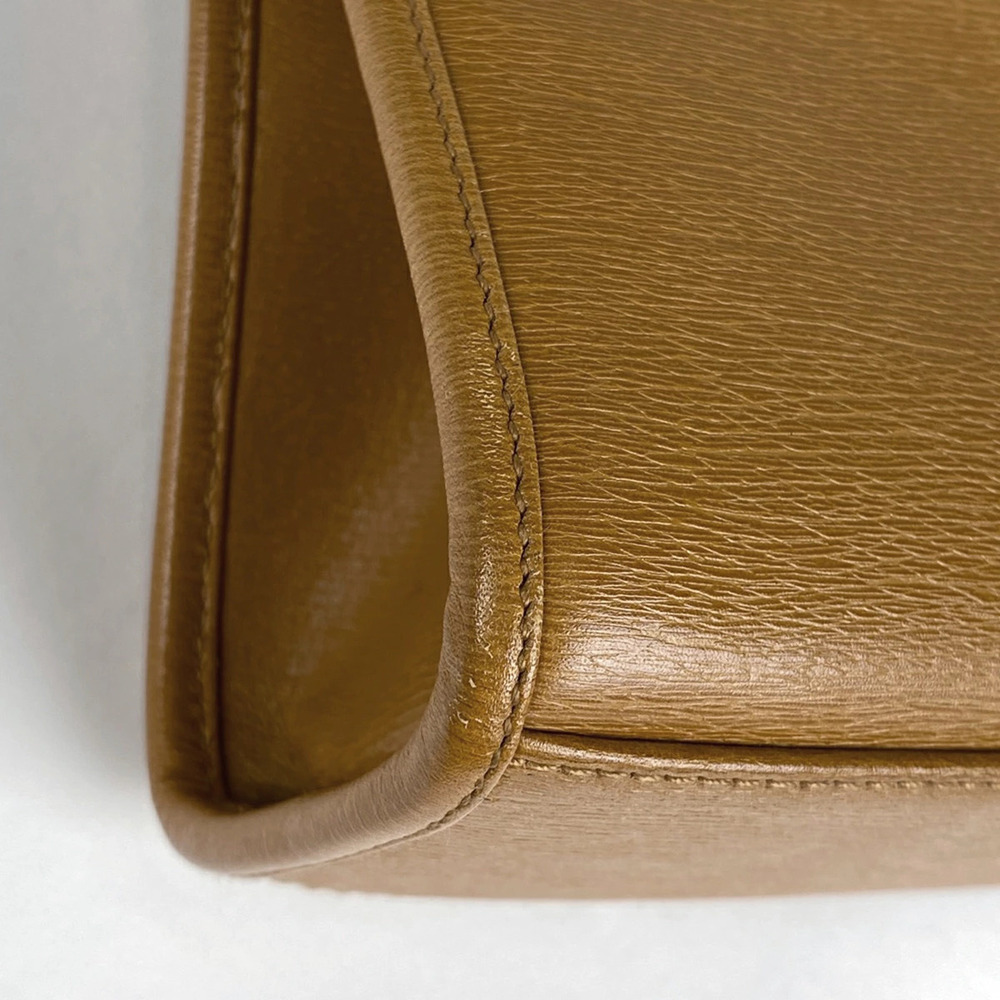 Gucci Jackie Leather Camel Handbag Bag Tan Shoulder